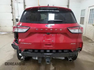 2022 Ford Escape Titanium with VIN 1FMCU9J92NUB45698, listed as a Copart auction lot 54435835 with 11,417 mi miles and Salvage title. Bid and sale history available at DreamBid. Image 6.