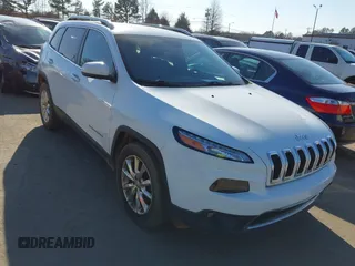 2017 Jeep Cherokee Limited with VIN 1C4PJLDB5HW534225, listed as a IAAI auction lot 41653438 with 126,611 mi miles. Bid and sale history available at carsss.com. Image 1.