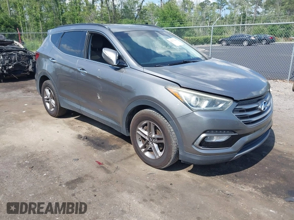 2017 Hyundai Santa Fe 2.4L z VIN 5NMZU3LB7HH025791, wystawiony jako IAAI lot #42277964 z przebiegiem 154 110 mil mil oraz . Historia ofert i sprzedaży dostępna na DreamBid. Obrazek 1.
