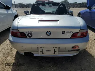 2002 BMW Z3 2.5i with VIN 4USCN33432LK52027, listed as a Copart auction lot 77155714 with 107,005 mi miles and Non Repairable. Bid and sale history available at carsss.com. Image 6.