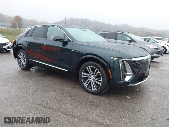 2024 Cadillac LYRIQ Luxury z VIN 1GYKPPRL5RZ129185, wystawiony jako IAAI lot #40825414 z przebiegiem 621 mil mil oraz . Historia ofert i sprzedaży dostępna na DreamBid. Obrazek 1.