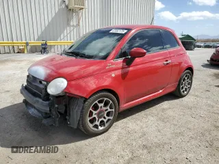 2015 FIAT 500 Sport z VIN 3C3CFFBR4FT647611, wystawiony jako Copart lot #47052175 z przebiegiem 134 910 mil mil oraz Szkoda całkowita • Salvage title. Historia ofert i sprzedaży dostępna na DreamBid. Obrazek 1.
