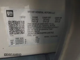 2023 Chevrolet Tahoe Premier с VIN 1GNSKSKD2PR109782, выставлен на аукционе IAAI как лот 42473138 с пробегом 42 179 миль миль и . История ставок и продаж доступна на DreamBid. Изображение 9.