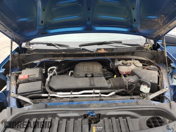 2022 Chevrolet Silverado 1500 Work Truck with VIN 3GCNAAEK3NG632724, listed as a Copart auction lot 45302405 with 38,129 mi miles and Salvage Title. Bid and sale history available at DreamBid. Image 12.