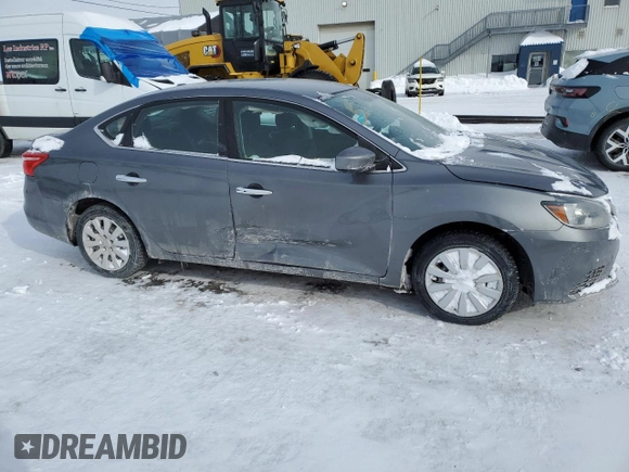 2017 Nissan Sentra S with VIN 3N1AB7AP3HY386307, listed as a Copart auction lot 45394025 with 196,135 mi miles and Salvage Title. Bid and sale history available at carsss.com. Image 4.