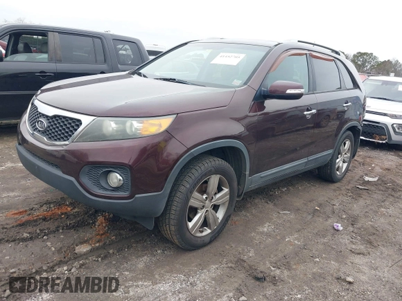 2012 Kia Sorento EX with VIN 5XYKU3A63CG219812, listed as a IAAI auction lot 41452705 with 247,584 mi miles. Bid and sale history available at carsss.com. Image 2.