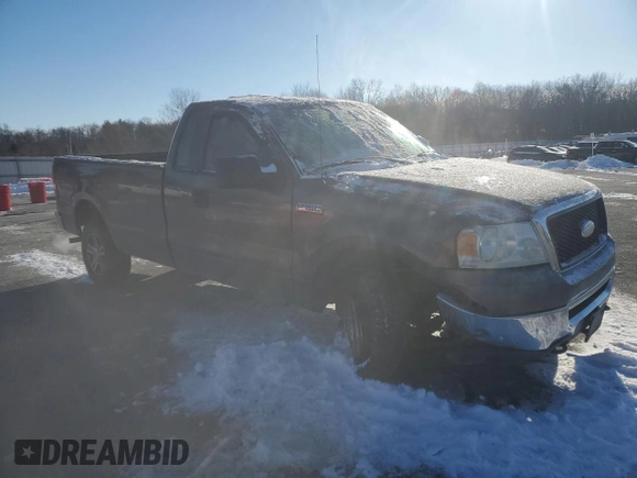 2007 Ford F-150 XL with VIN 1FTRF14WX7KC90255, listed as a Copart auction lot 41750525 with 182,655 mi miles and Salvage title. Bid and sale history available at DreamBid. Image 4.
