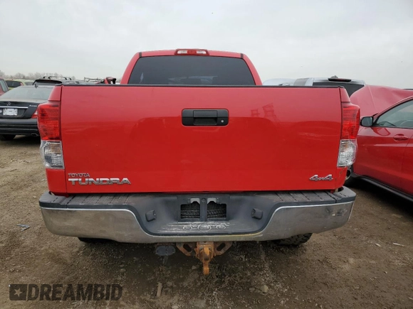 2013 Toyota Tundra 4WD Truck with VIN 5TFUM5F11DX046582, listed as a Copart auction lot 50182095 with 0 mi miles and Salvage Title. Bid and sale history available at carsss.com. Image 6.