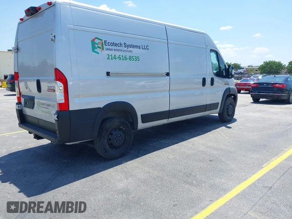 2022 Ram ProMaster Cargo with VIN 3C6LRVDG2NE123344, listed as a IAAI auction lot 42233518 with 73,959 mi miles and . Bid and sale history available at DreamBid. Image 4.