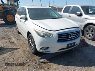 2013 Infiniti JX35 with VIN 5N1AL0MN7DC340246, listed as a IAAI auction lot 42030072 with 195,483 mi miles. Bid and sale history available at carsss.com. Image 1.