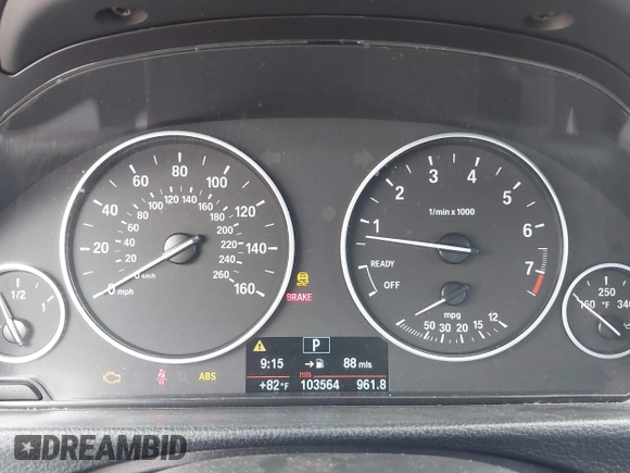 2013 BMW 3 Series 320i with VIN WBA3B1C53DK128602, listed as a IAAI auction lot 41952771 with 103,564 mi miles and . Bid and sale history available at carsss.com. Image 7.