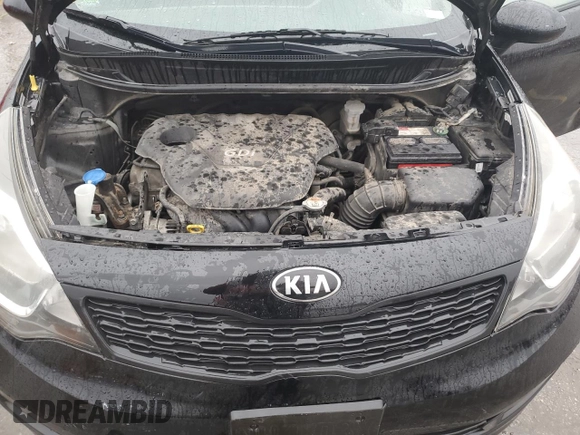2014 Kia Rio LX with VIN KNADM4A35E6401373, listed as a Copart auction lot 47655755 with 117,500 mi miles and Salvage Title. Bid and sale history available at carsss.com. Image 12.