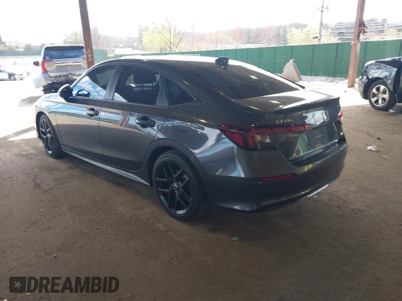 2025 Honda Civic Sport with VIN 2HGFE2F57SH524448, listed as a IAAI auction lot 42051024 with 23,270 mi miles and . Bid and sale history available at DreamBid. Image 3.