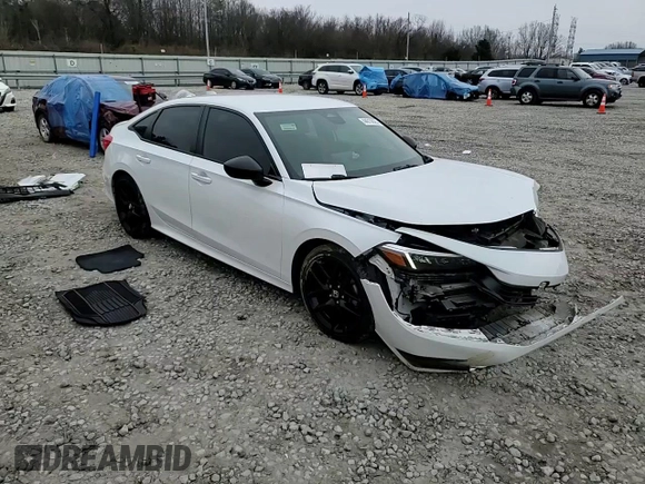 2022 Honda Civic Sedan Sport with VIN 2HGFE2F54NH548338, listed as a Copart auction lot 44016625 with 44,285 mi miles and Salvage Title. Bid and sale history available at carsss.com. Image 11.