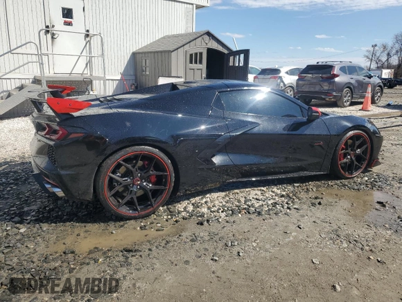 2023 Chevrolet Corvette 2LT with VIN 1G1YB3D48P5139861, listed as a Copart auction lot 48668745 with 3,314 mi miles and Clean Title. Bid and sale history available at carsss.com. Image 3.