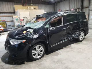 2014 Nissan Quest S with VIN JN8AE2KP7E9102625, listed as a Copart auction lot 42640785 with 0 mi miles and Salvage Title. Bid and sale history available at carsss.com. Image 1.