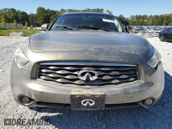 2010 Infiniti FX35 with VIN JN8AS1MW7AM852623, listed as a Copart auction lot 73722804 with 0 mi miles and Salvage Title. Bid and sale history available at carsss.com. Image 5.