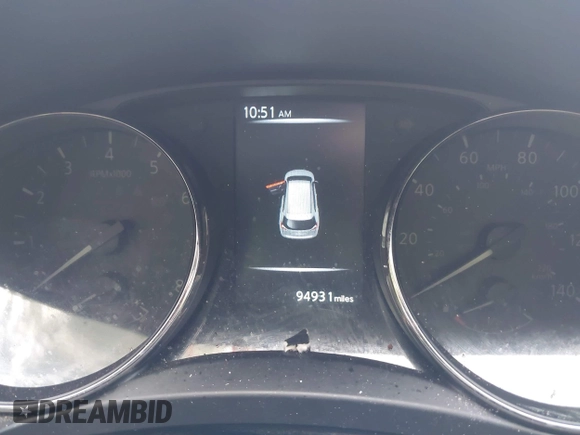 2017 Nissan Rogue S with VIN KNMAT2MT4HP501309, listed as a IAAI auction lot 40017927 with 94,931 mi miles. Bid and sale history available at carsss.com. Image 7.