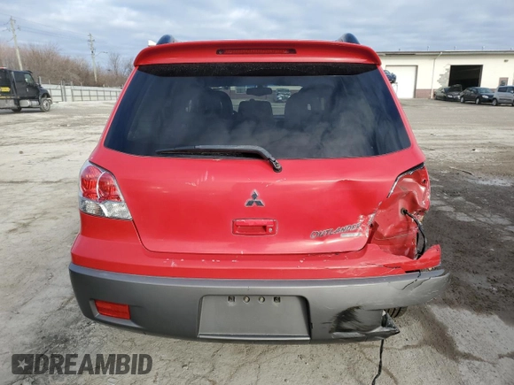 2003 Mitsubishi Outlander XLS with VIN JA4LZ41GX3U023248, listed as a Copart auction lot 84107584 with 121,373 mi miles and Salvage Title. Bid and sale history available at carsss.com. Image 6.