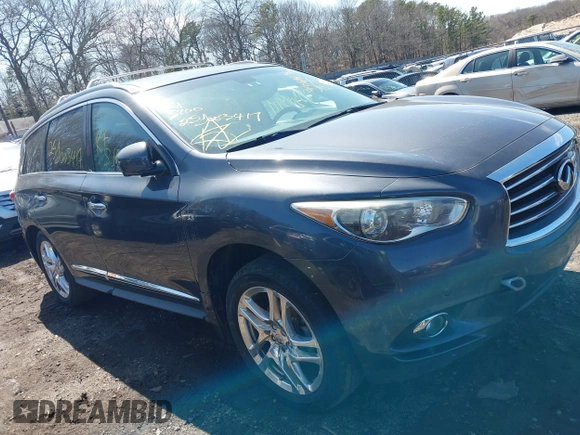 2014 Infiniti QX60 with VIN 5N1AL0MM7EC501977, listed as a IAAI auction lot 41942891 with Not Provided miles. Bid and sale history available at carsss.com. Image 12.