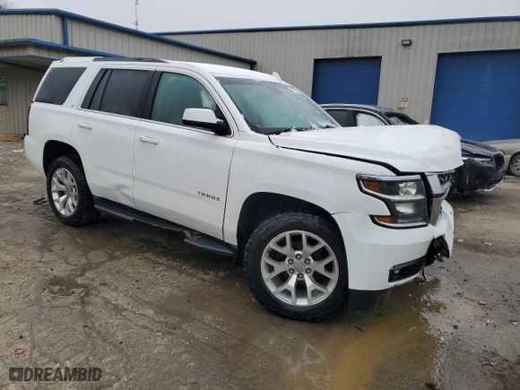 2019 Chevrolet Tahoe LT with VIN 1GNSKBKC0KR122479, listed as a Copart auction lot 44801145 with 108,183 mi miles and Salvage Title. Bid and sale history available at carsss.com. Image 4.