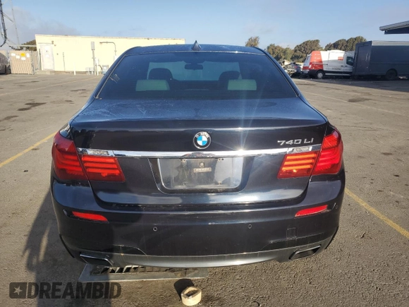 2014 BMW 7 Series 740Li with VIN WBAYE4C50ED137813, listed as a Copart auction lot 80801994 with 159,726 mi miles and Clean Title. Bid and sale history available at carsss.com. Image 6.
