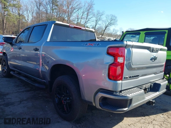 2024 Chevrolet Silverado 1500 Custom with VIN 1GCPDBEK4RZ233798, listed as a IAAI auction lot 41073685 with 33,194 mi miles and . Bid and sale history available at DreamBid. Image 3.