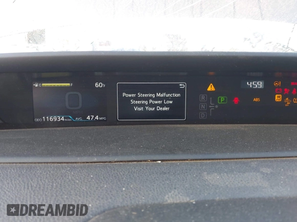 2022 Toyota Prius L Eco with VIN JTDKAMFUXN3188930, listed as a IAAI auction lot 42275661 with 116,934 mi miles and . Bid and sale history available at DreamBid. Image 7.
