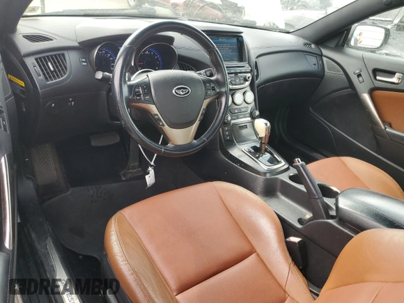2013 Hyundai Genesis Coupe Track z VIN KMHHU6KJ9DU093661, wystawiony jako Copart lot #53787115 z przebiegiem 105 677 mil mil oraz Szkoda całkowita • Salvage title. Historia ofert i sprzedaży dostępna na DreamBid. Obrazek 8.