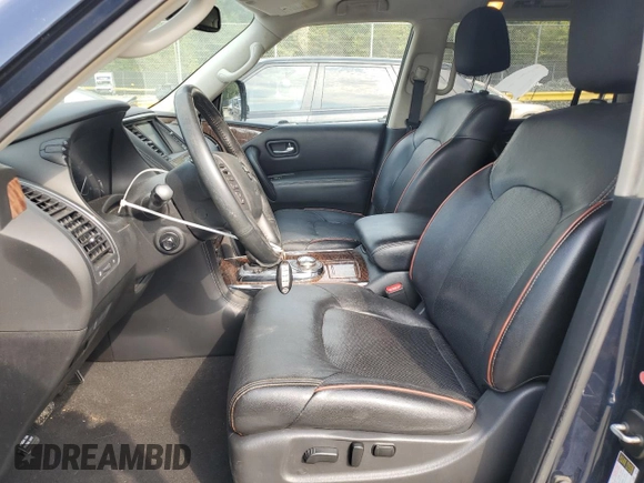 2018 Nissan Armada SV with VIN JN8AY2NC1J9553107, listed as a Copart auction lot 69493074 with 125,054 mi miles and Salvage Title. Bid and sale history available at carsss.com. Image 7.