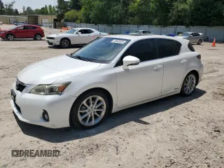 2011 Lexus CT 200h with VIN JTHKD5BH3B2003803, listed as a Copart auction lot 55960935 with Not provided miles and Salvage title. Bid and sale history available at DreamBid. Image 1.