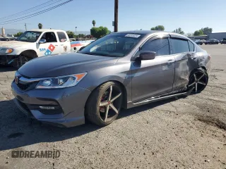 2016 Honda Accord Sport with VIN 1HGCR2F57GA142918, listed as a Copart auction lot 63241025 with 107,291 mi miles and Salvage title. Bid and sale history available at DreamBid. Image 1.