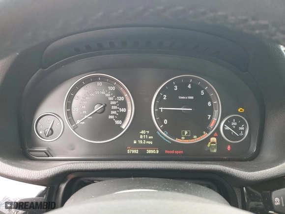 2015 BMW X3 xDrive28i with VIN 5UXWX9C55F0D47187, listed as a Copart auction lot 48899175 with 57,992 mi miles and Salvage Title. Bid and sale history available at carsss.com. Image 9.