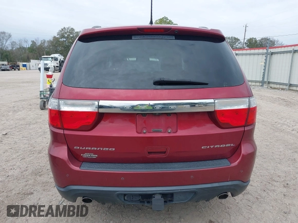 2013 Dodge Durango Citadel with VIN 1C4SDHET2DC598188, listed as a IAAI auction lot 41281134 with 87,455 mi miles and . Bid and sale history available at carsss.com. Image 16.