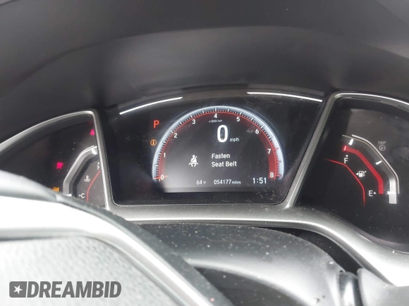 2019 Honda Civic Sedan Sport with VIN 2HGFC2F83KH540209, listed as a IAAI auction lot 41601755 with 54,177 mi miles. Bid and sale history available at carsss.com. Image 16.