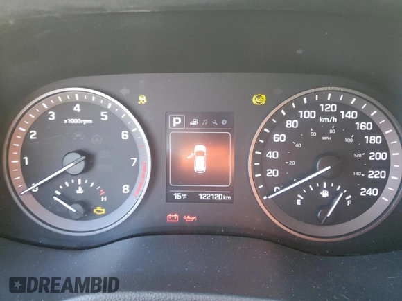 2017 Hyundai Tucson with VIN KM8J2CA44HU558094, listed as a Copart auction lot 44410455 with 122,120 mi miles and Salvage Title. Bid and sale history available at carsss.com. Image 9.