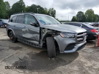 2022 Mercedes-Benz GLS with VIN 4JGFF5KEXNA662759, listed as a Copart auction lot 65176473 with 23,616 mi miles. Bid and sale history available at carsss.com. Image 4.