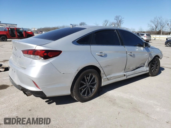 2019 Hyundai Sonata SE with VIN 5NPE24AF4KH792914, listed as a Copart auction lot 47111395 with 110,615 mi miles and Salvage Title. Bid and sale history available at DreamBid. Image 3.