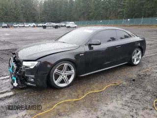 2014 Audi S5 Premium Plus with VIN WAUCGAFR8EA037252, listed as a Copart auction lot 43641185 with 94,136 mi miles and Salvage Title. Bid and sale history available at carsss.com. Image 1.