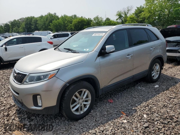2015 Kia Sorento LX with VIN 5XYKTCA69FG636374, listed as a Copart auction lot 60235975 with 108,768 mi miles and Non repairable. Bid and sale history available at DreamBid. Image 1.