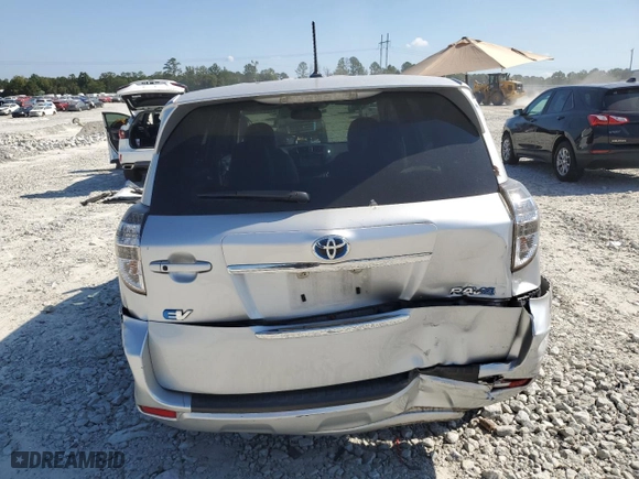 2012 Toyota RAV4 EV with VIN 2T3YL4DV1CW001519, listed as a Copart auction lot 72253284 with NaN miles and Salvage Title. Bid and sale history available at carsss.com. Image 6.