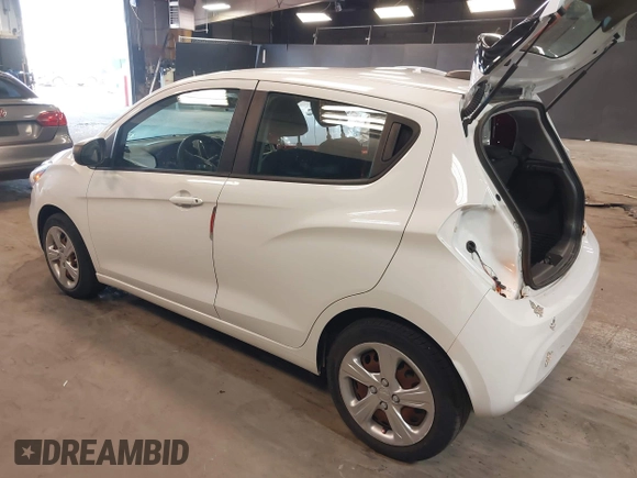 2020 Chevrolet Spark LS with VIN KL8CB6SA0LC423561, listed as a IAAI auction lot 42102431 with 27,393 mi miles. Bid and sale history available at carsss.com. Image 3.