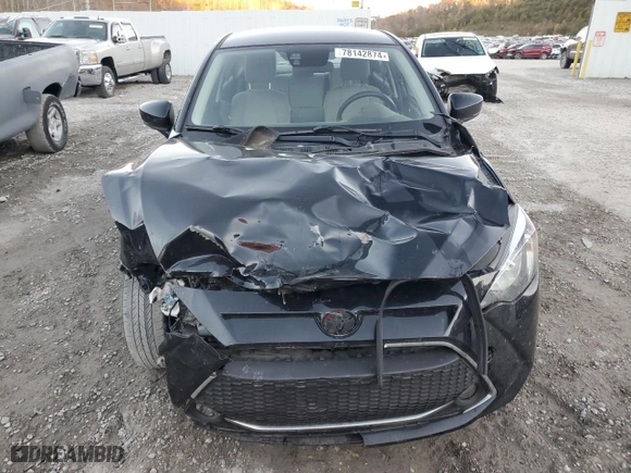 2020 Toyota Yaris Sedan L with VIN 3MYDLBYV1LY710492, listed as a Copart auction lot 78142874 with 123,930 mi miles and Salvage Title. Bid and sale history available at carsss.com. Image 5.