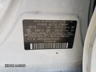 2019 Hyundai Accent SE with VIN 3KPC24A33KE051638, listed as a Copart auction lot 64759612 with 62,625 mi miles. Bid and sale history available at carsss.com. Image 10.