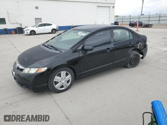 2009 Honda Civic LX z VIN 2HGFA16559H319601, wystawiony jako Copart lot #54408975 z przebiegiem 143 093 mil mil oraz Szkoda całkowita • Salvage title. Historia ofert i sprzedaży dostępna na DreamBid. Obrazek 1.