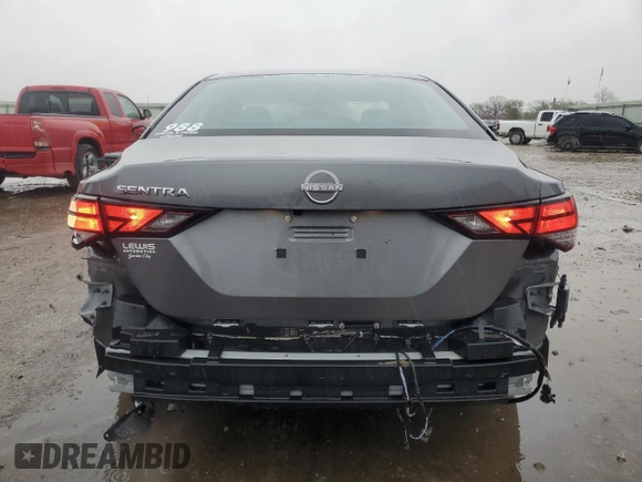 2024 Nissan Sentra S with VIN 3N1AB8BVXRY267318, listed as a Copart auction lot 51851765 with 9,635 mi miles and Salvage Title. Bid and sale history available at DreamBid. Image 6.