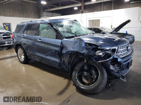 2020 Ford Explorer Limited with VIN 1FMSK8FH9LGB63915, listed as a Copart auction lot 49059425 with 48,409 mi miles and Salvage Title. Bid and sale history available at carsss.com. Image 4.