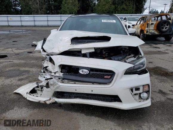 2015 Subaru WRX STI Limited with VIN JF1VA2S68F9803052, listed as a Copart auction lot 51482015 with Not provided miles and Salvage title. Bid and sale history available at DreamBid. Image 5.