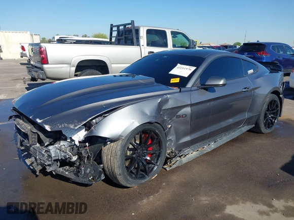 2021 Ford Mustang GT with VIN 1FA6P8CF0M5148961, listed as a IAAI auction lot 42211976 with 14,181 mi miles and . Bid and sale history available at DreamBid. Image 6.