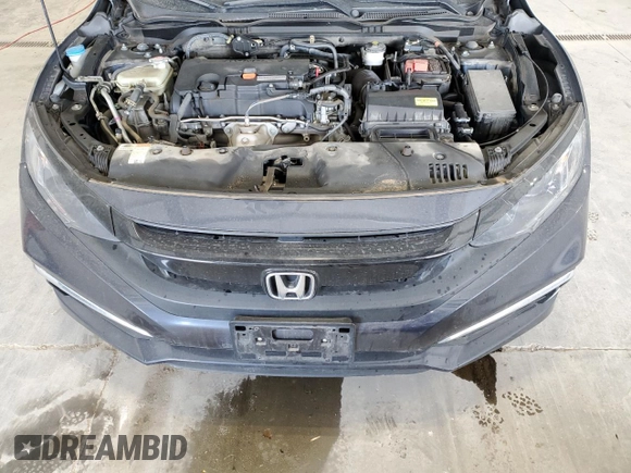 2020 Honda Civic Sedan LX with VIN 2HGFC2F63LH601428, listed as a Copart auction lot 52179865 with 43,782 mi miles and Salvage Title. Bid and sale history available at carsss.com. Image 11.